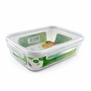 RECIPIENTE DE VIDRIO CON TAPA HERMETICA