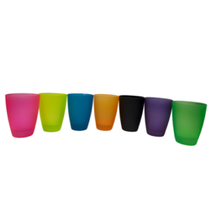 VASO PAMPA 400ML COLOR X6 DURAX