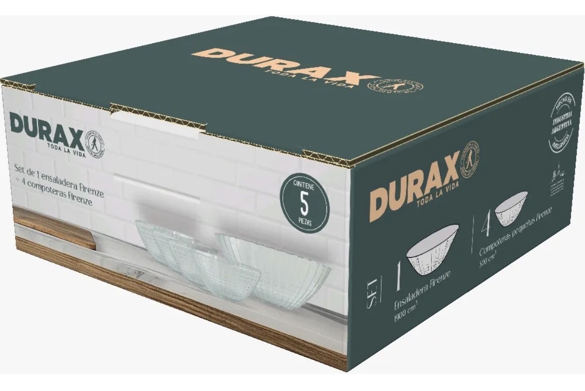 SET ENSALADERA + 4 COMPOTERAS FIRENZE